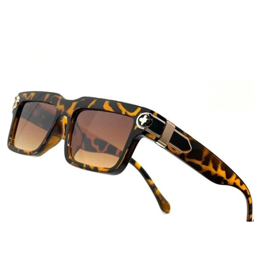 Sunglasses Women Men Sunglasses Tortoise Square Shades Hip Hop Style Small Lens‎
